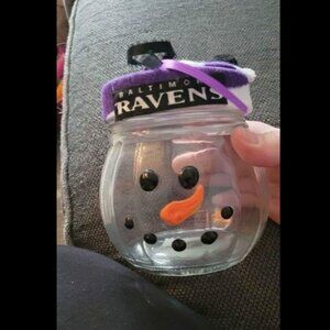 Ravens Snowman Decorative Jar